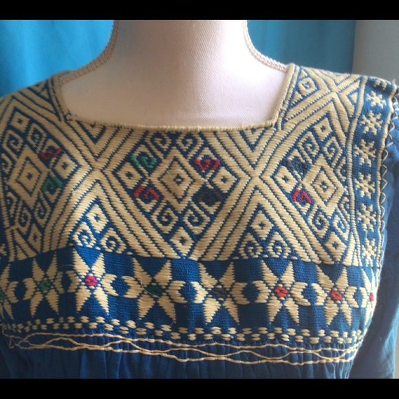 Mexican Handmade, Hand Embroidered Peasant tops - Picture 3 of 7